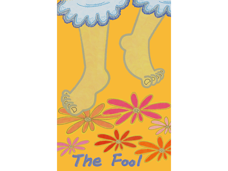 The Fool 타로카드 손그림 썸네일