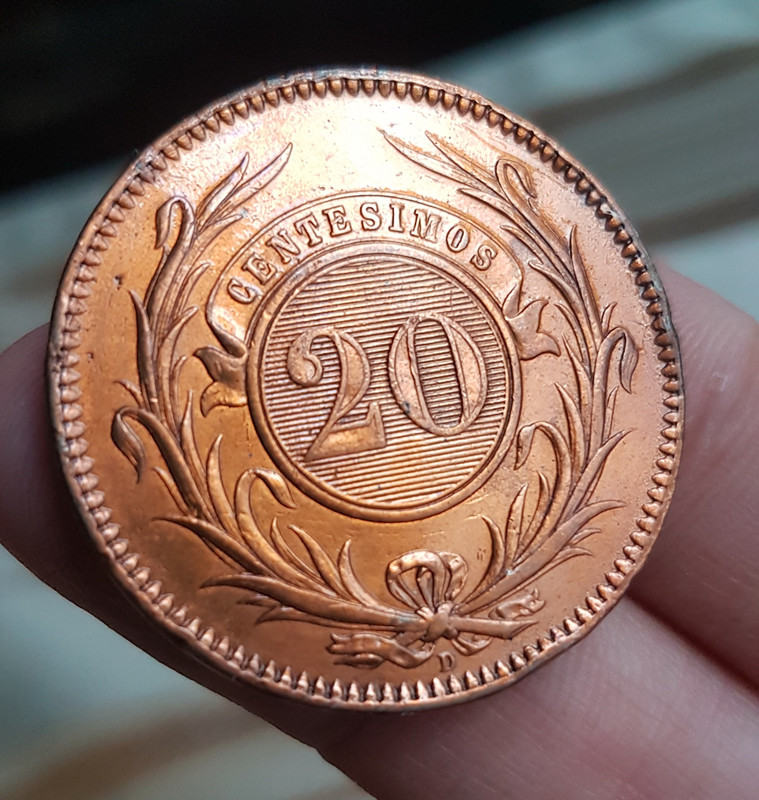 Uruguay •1857• 20 Centésimos 20201208-172337