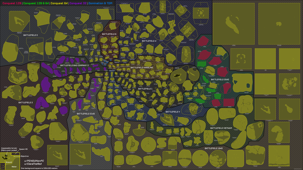 Battlefield Map Size Comparison