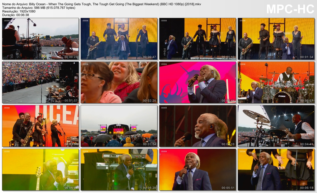 Billy Ocean - When The Going Gets Tough, The Tough Get Going (The Biggest Weekend) (BBC HD 1080p) [2