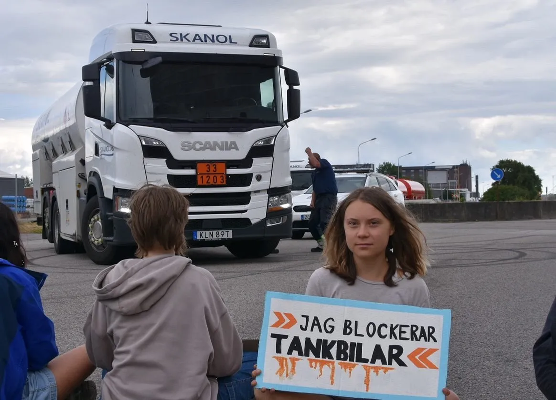 Detienen a Greta Thunberg tras protesta pacífica en Suecia