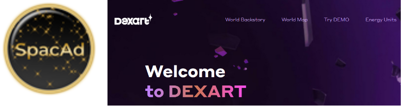 Платформа SpacAd – заработок в метавселенной DEXART 0001