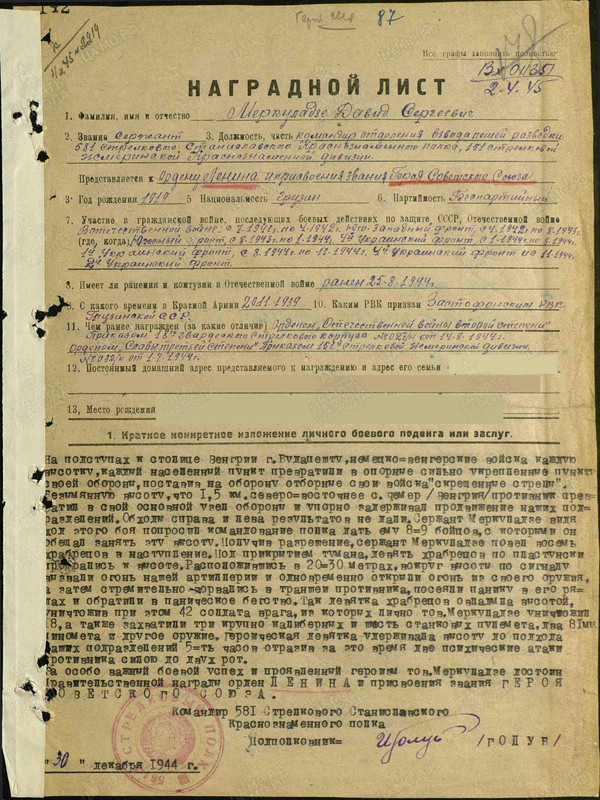 Меркуладзе Давид Сергеевич