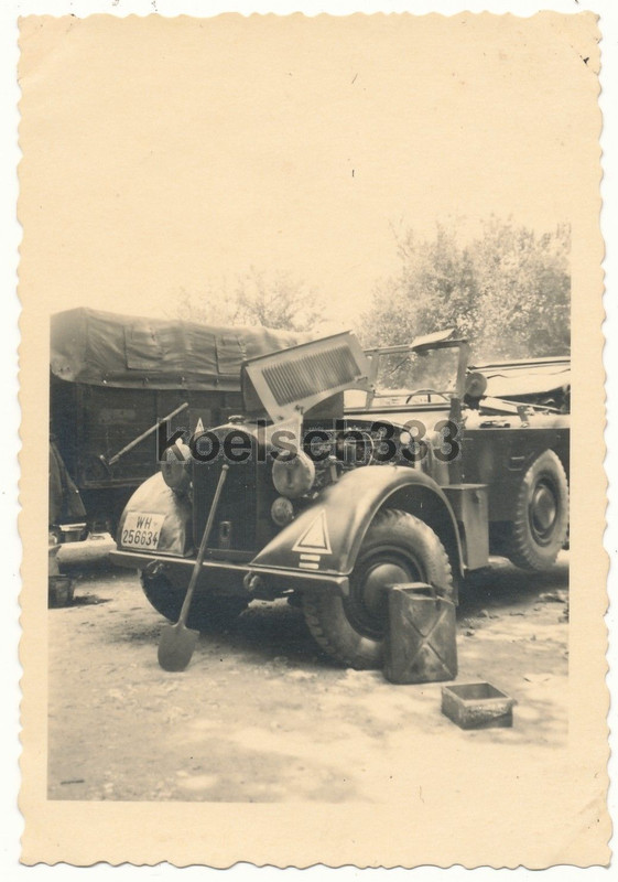 Foto Einheits PKW Kübelwagen Kfz Kennzeichen WH-