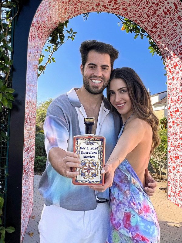 Melody and Nick save the date