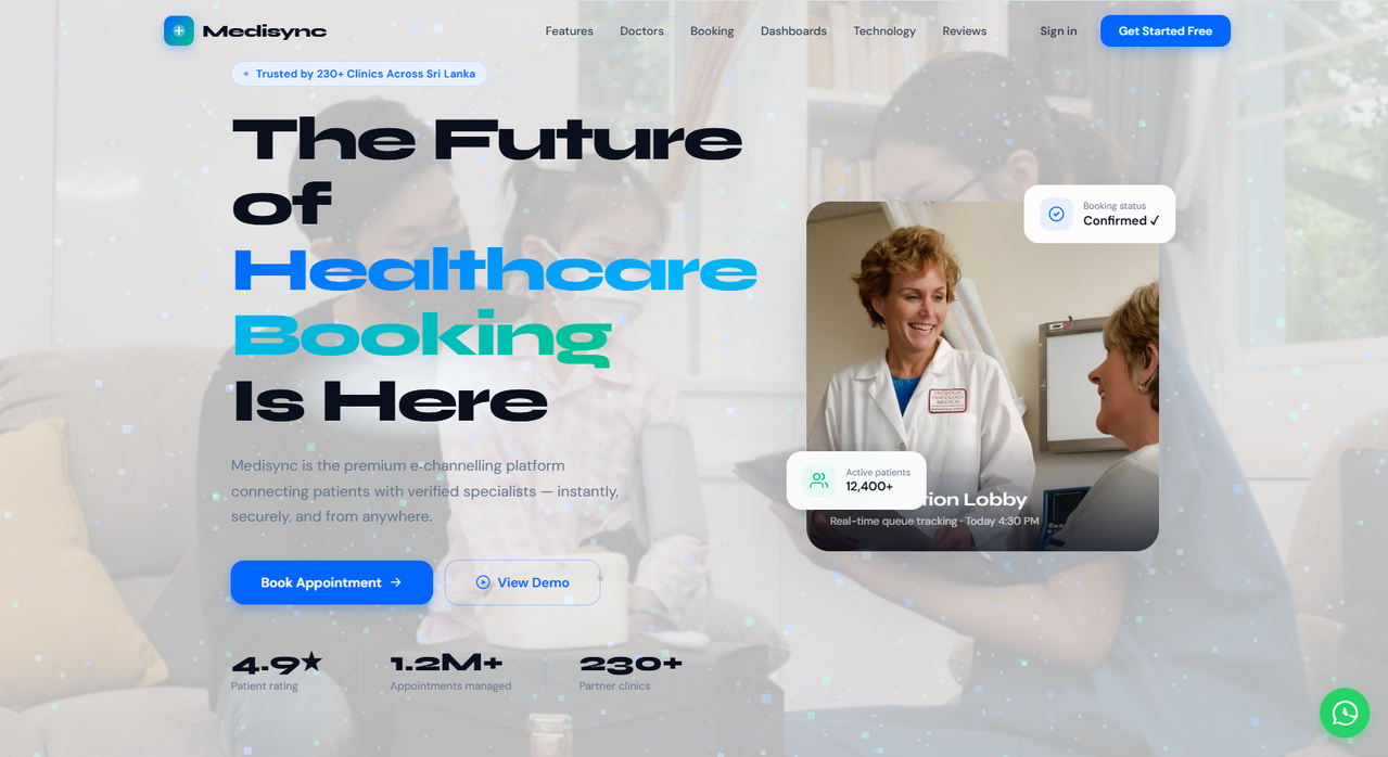 Medisync - Premium E-Channelling & Doctor Appointment UI Template