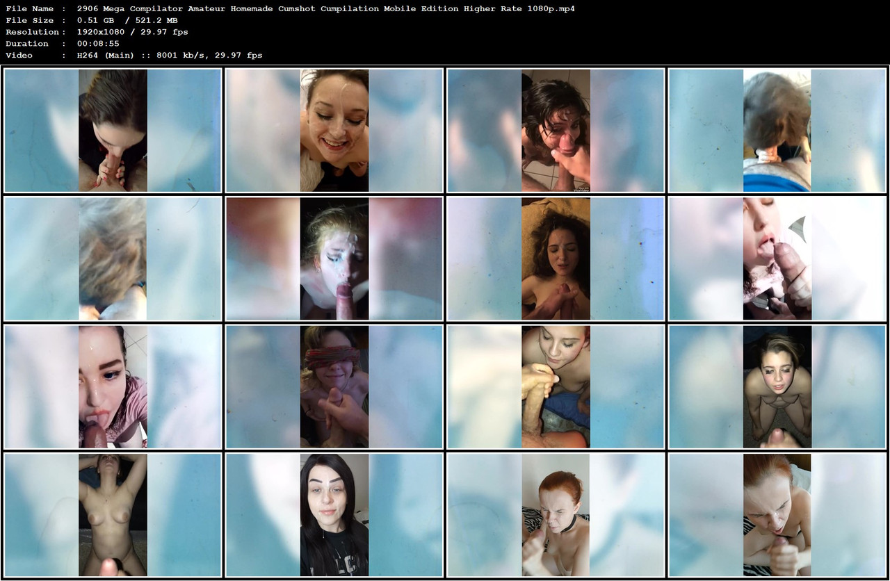 2906 Mega Compilator Amateur Homemade Cumshot Cumpilation Mobile Edition Higher Rate 1080p mp4