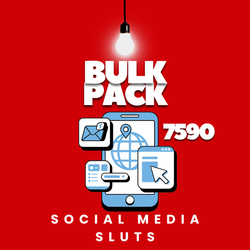 📱Bulk Pack📱Social Media Sluts🎮#7590