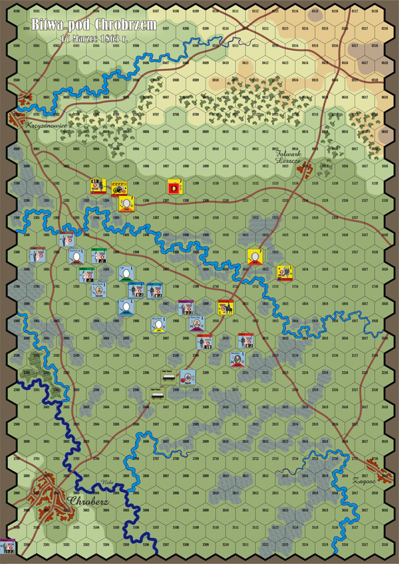 Powstanie Styczniowe 1863Map