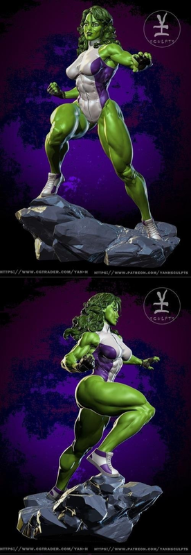 She Hulk – 3D Print She Hulk – 3D Print