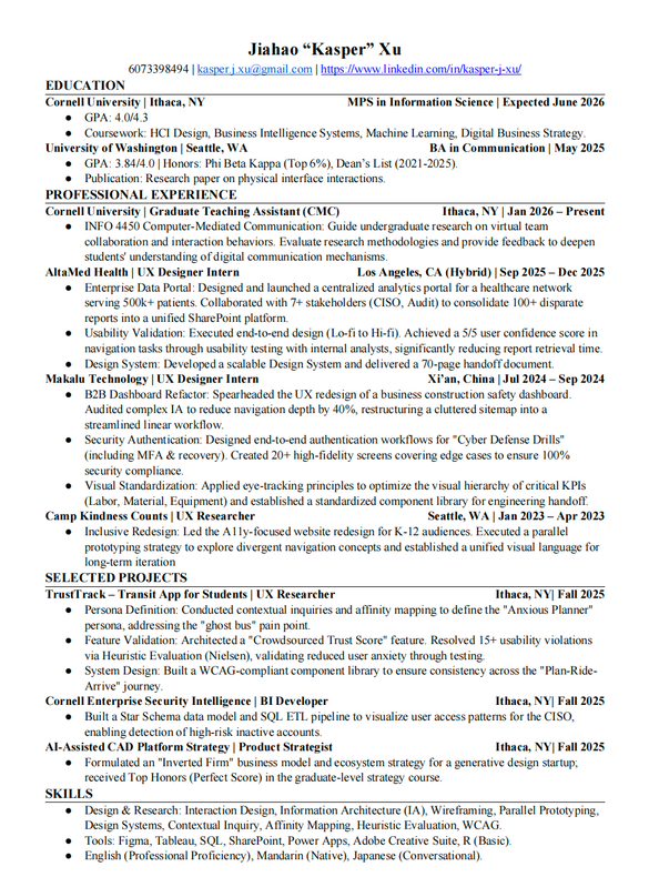 English Resume