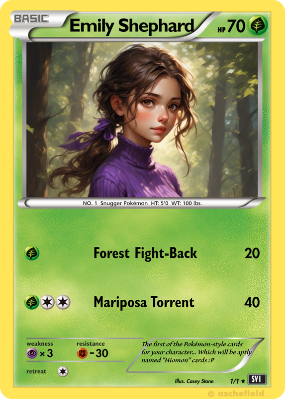 Emily Shephard Pokemon Card