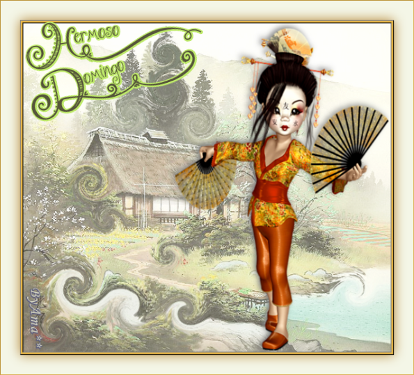 Nihon Boyou, Danza Tradicional Japonesa  Abanicos Domingo