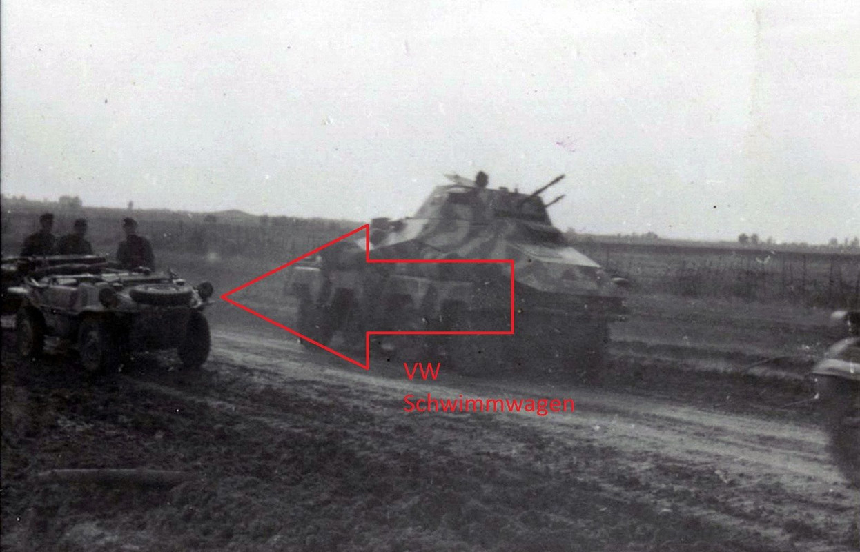 VW KÜBELWAGEN SCHWIMMWAGEN TYP166 WAFFEN-SS RAUM