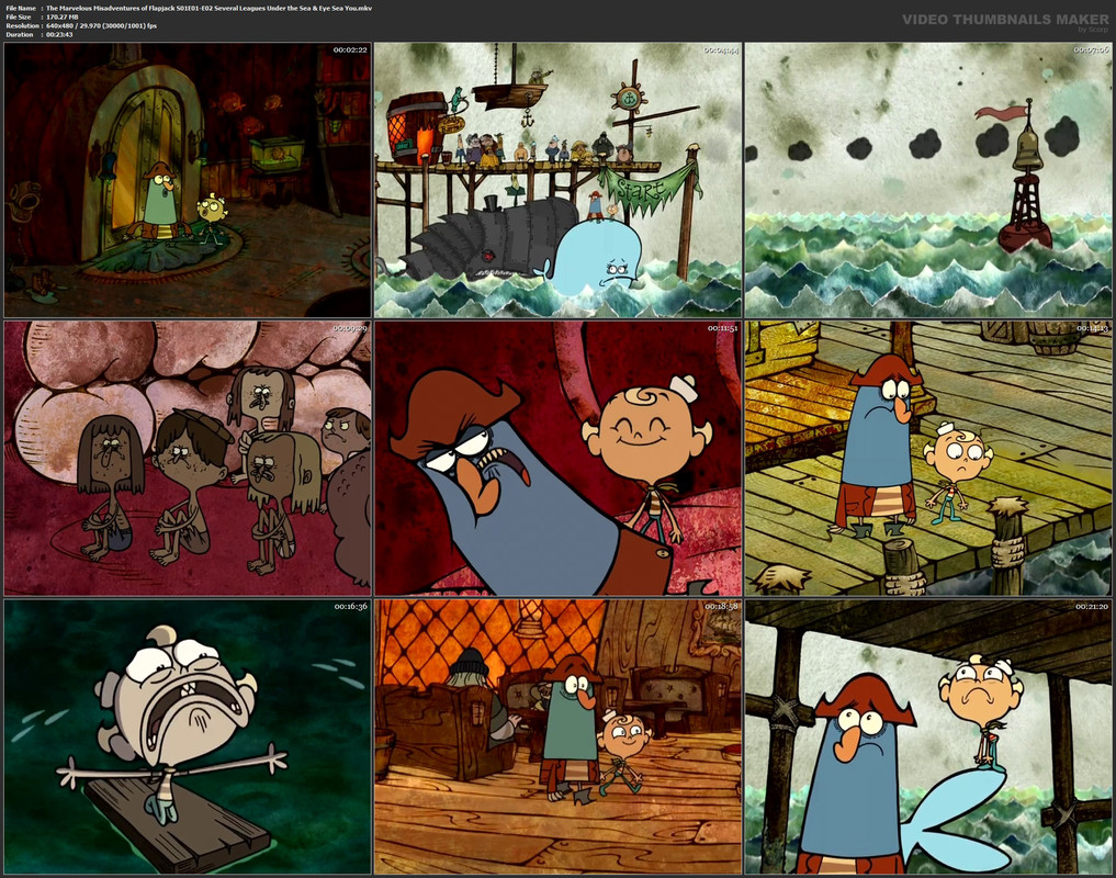 The Marvelous Misadventures of Flapjack S01E01-E02 Several Leagues Under the Sea & Eye Sea You.mkv