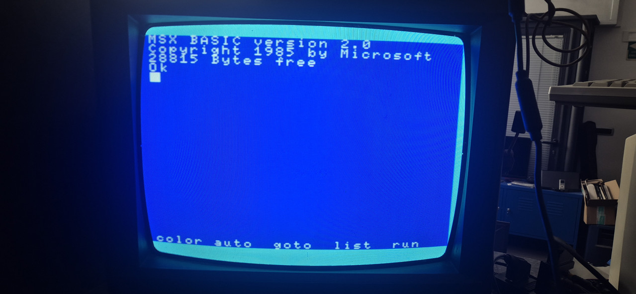 MSX BASIC 2.0 running again