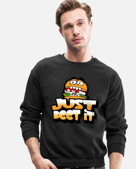Just Beet It on Unisex Crewneck Sweatshirt