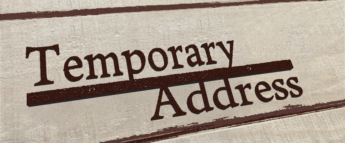 Temporary Address Logo