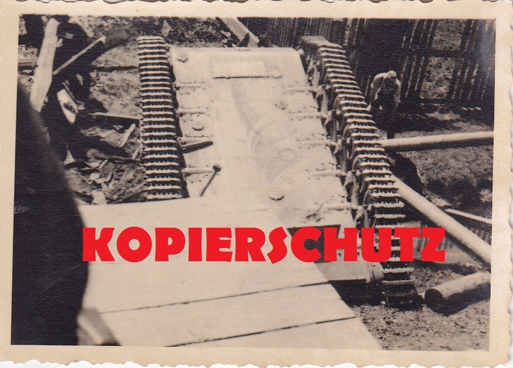 umgestürzter Panzerkampfwagen Panzer super Detai