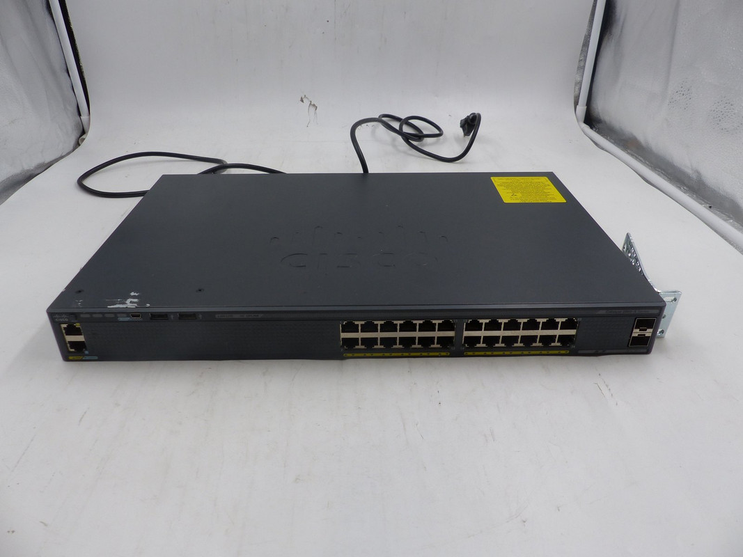 CISCO WS-C2960X-24TS-LL V05 24 PORT GIGABIT ETHERNET SWITCH WITH POWER CORD