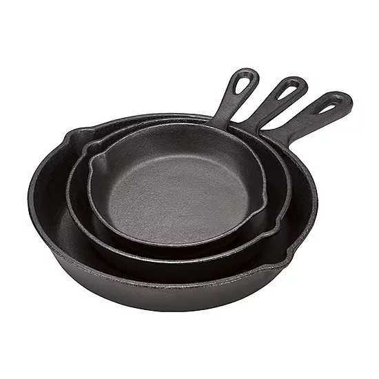 Cooking Essentials on a Budget: Grab a 3-Piece Cast Iron Fry Pan Set for Only .39 at JCPenney!