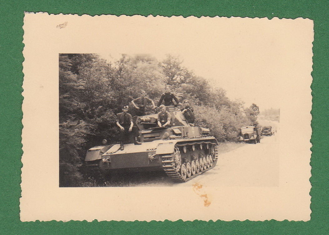Original Pz Foto Panzer IV Panzermänner Besatzun