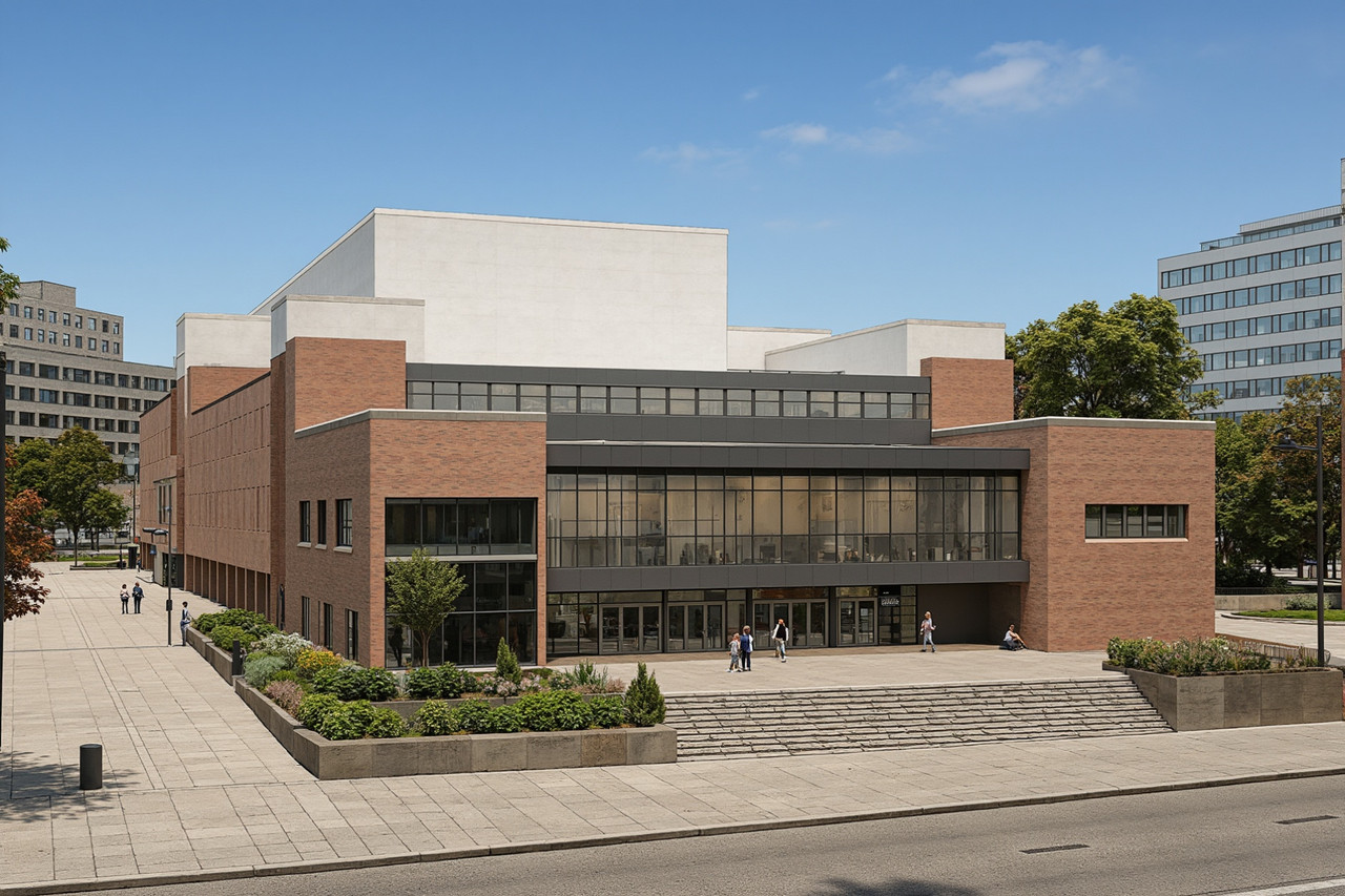 Technical design detail for the auditorium complex.