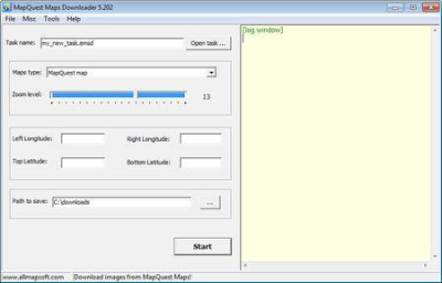 AllMapSoft Easy MapQuest Maps Downloader 5.21