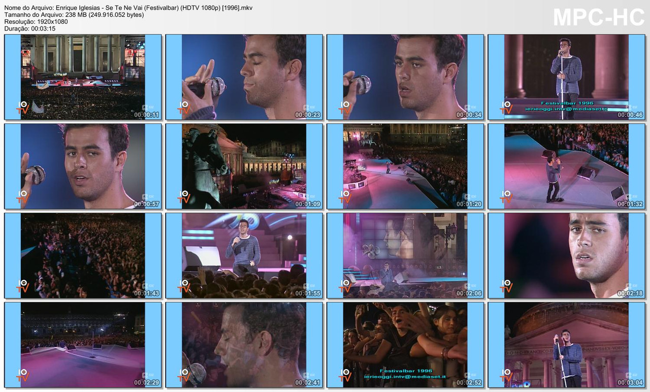 Enrique Iglesias - Se Te Ne Vai (Festivalbar) (HDTV 1080p) [02.09.1996]