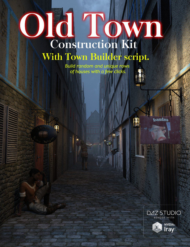 00 main old town construction kit daz3d