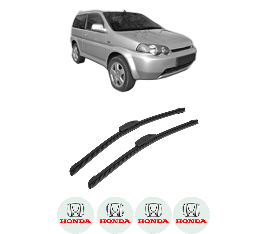 Set stergatoare auto HONDA HR-V (GH_) din 1999-2005, pentru parbriz auto, 2 bucati, Bosch Aerotwin Retrofit, din cauciuc siliconat rezistent, 4 Stickere Auto HONDA