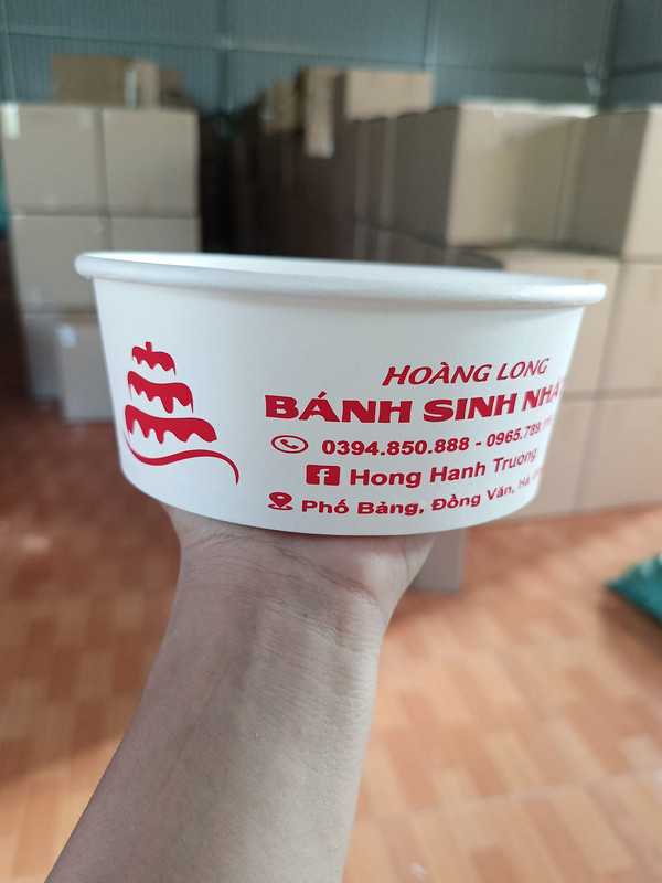 TÔ GIẤY TRẮNG IN LOGO
