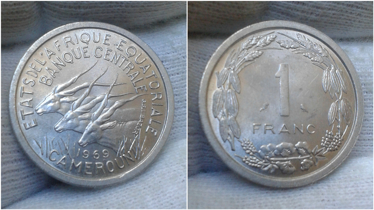 1 Franco de 1969. Estados del África Ecuatorial. Polish-20200624-073158750