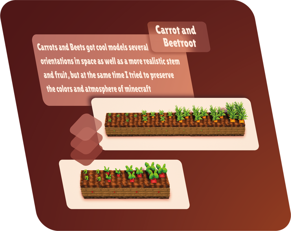 Better Crops 3D with Tall Wheat Minecraft Texture Pack