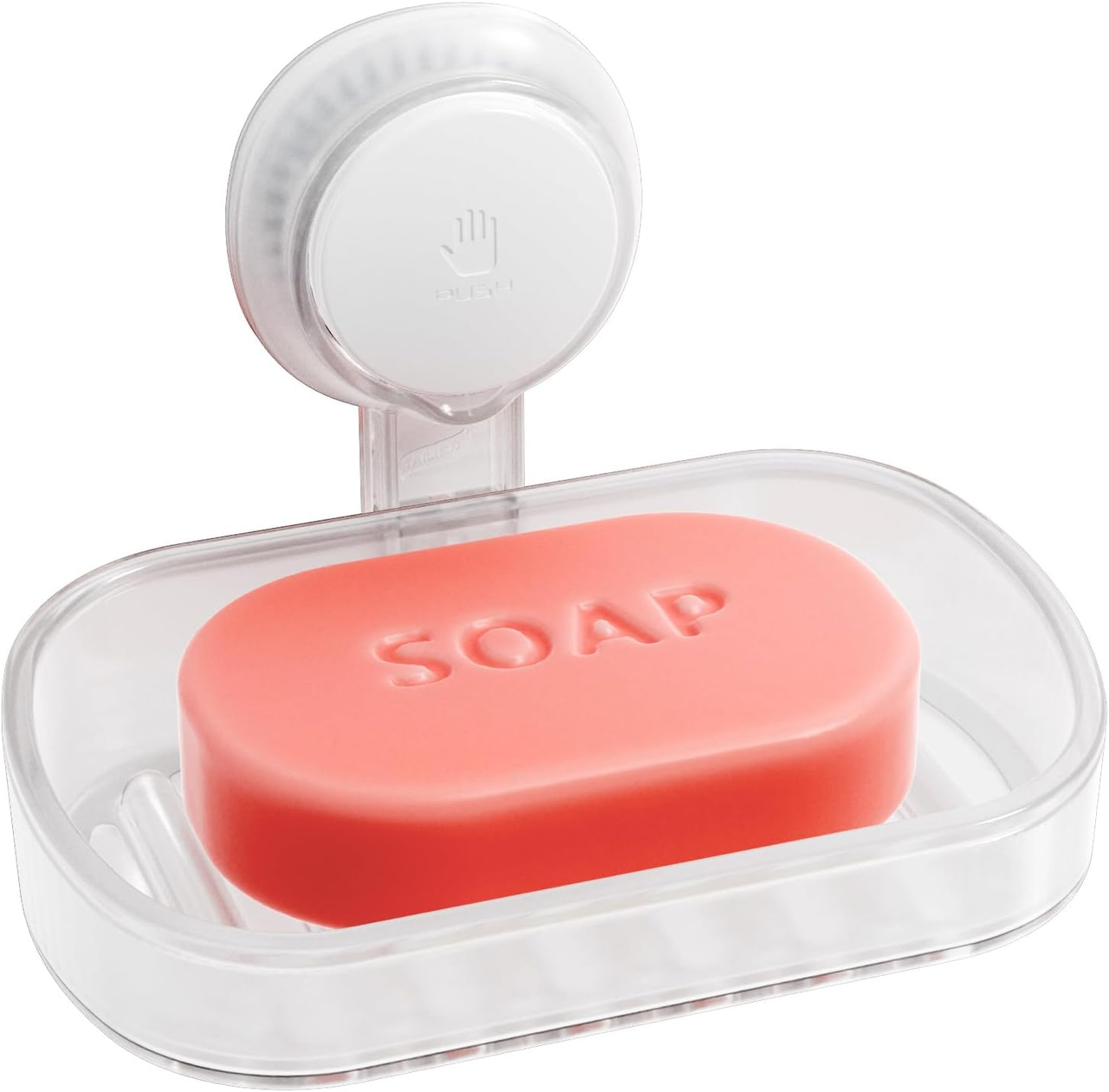 TAILI Soap Holder for Shower – Strong Suction Cup Soap Dish, No Drill Removable Bathroom Organizer