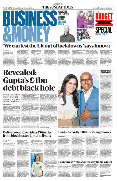 The Sunday Times Business - March 07, 2021