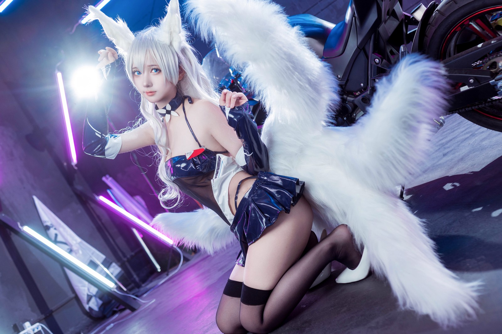 喜欢爱理吗写真套图：艾西Aiwest 碧蓝航线巴尔的摩&信浓赛车女郎COS（47P-199.7M）插图7