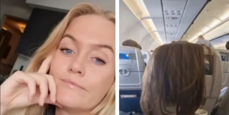 Se queja de pasajera por poner su largo cabello en el respaldo de su asiento