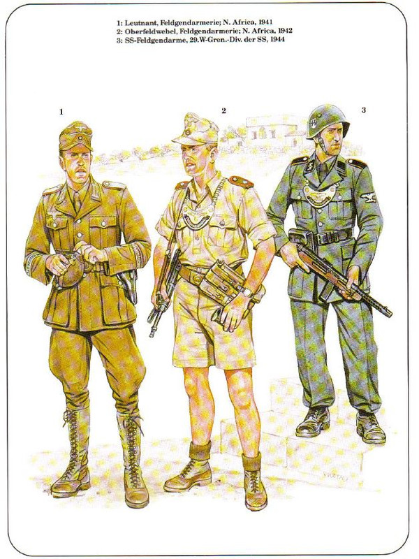 Uniformes de la Feldgendarmerie