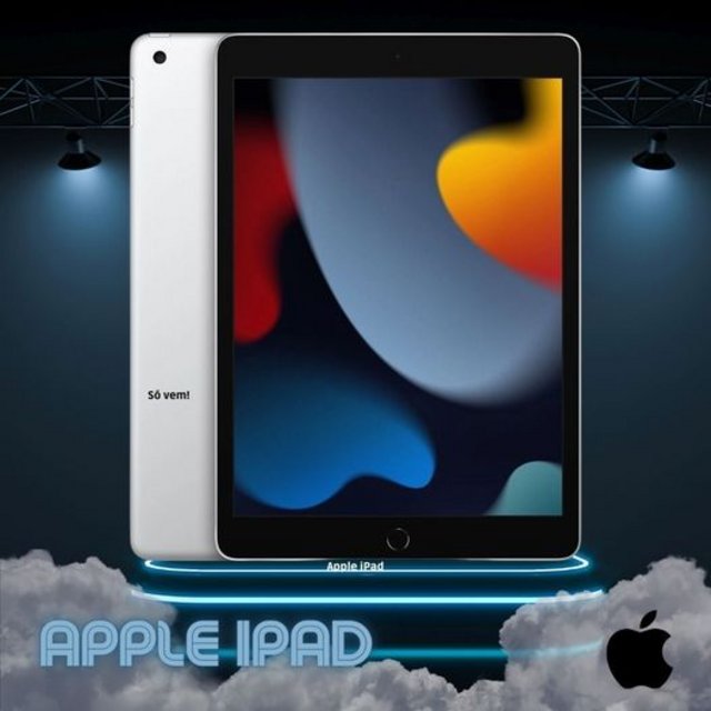Apple iPad (9ª geração) A13 Bionic (10,2″, Wi-Fi, 64GB) – Prateado