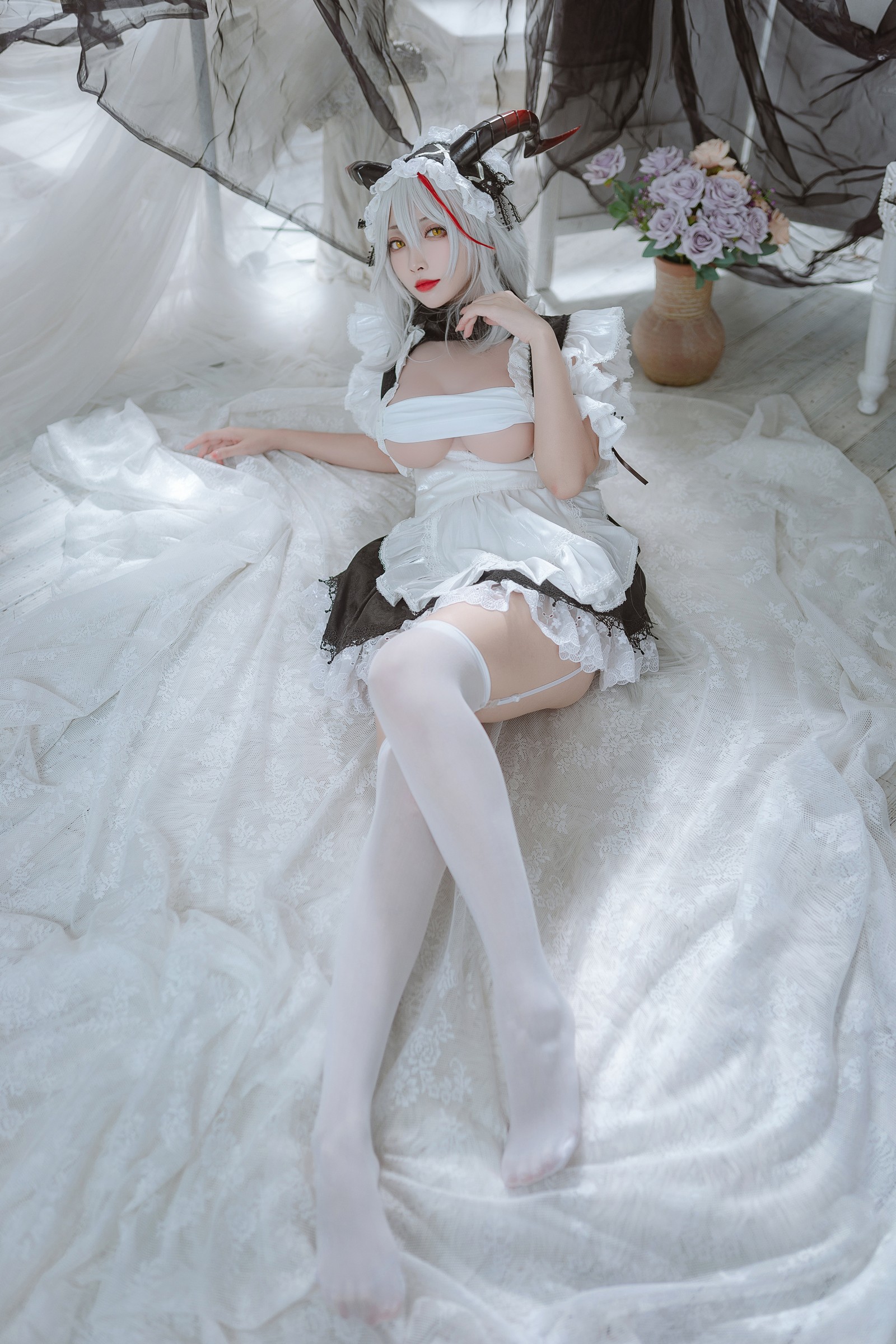 宮本桜 埃吉尔 女仆 Cosplay 写真合集｜碧蓝航线女仆主题（29P｜314MB）插图3