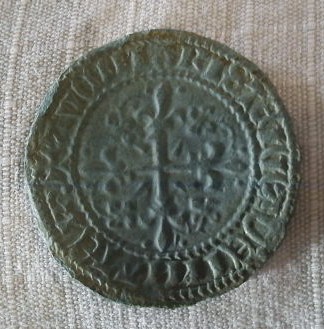 14th century jetton reverse