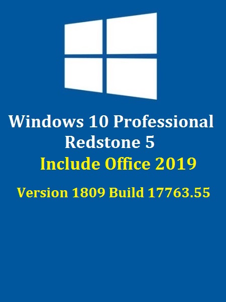 Windows 10 Professional Redstone 5 - Windows 10 Pro Redstone 5 (x64) Include Office 2019 En-US October 2018