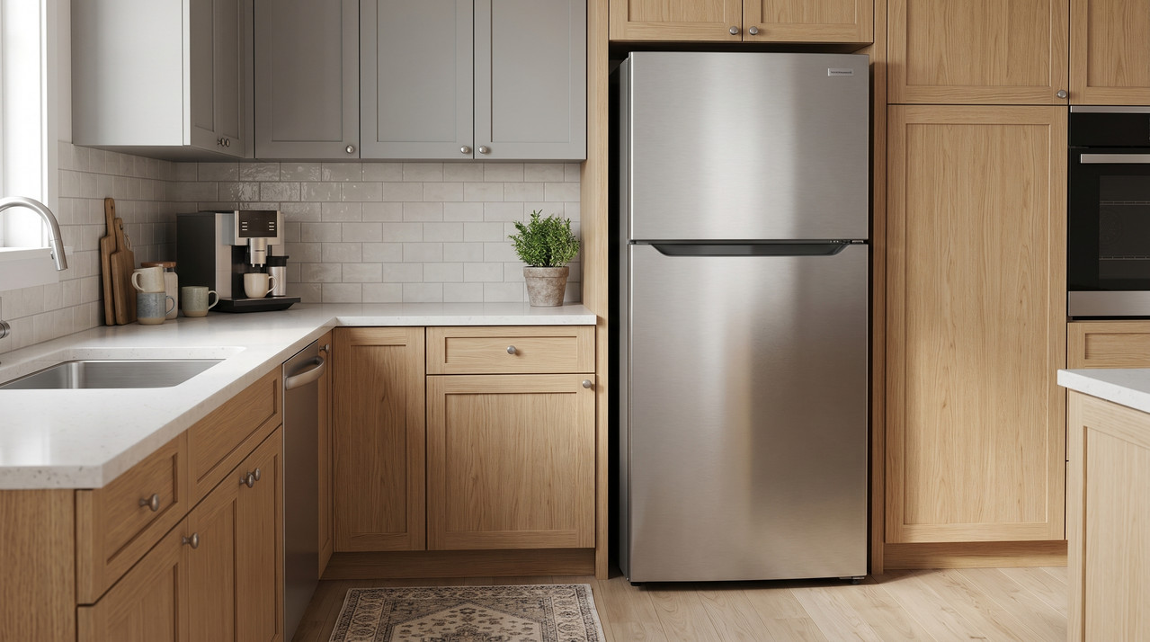 Nevera Frigidaire 18 Pies Cúbicos Top Mount Gris