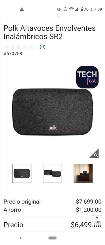 Costco Polk Altavoces Envolventes Inalámbricos SR2 