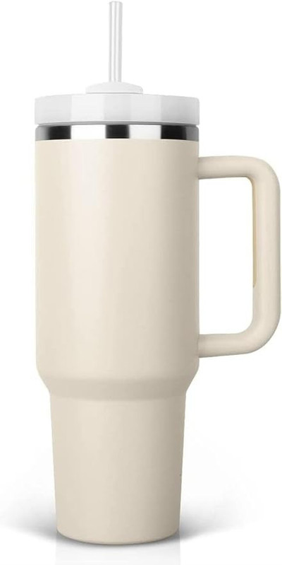 HEAVY Vacuum Insulated Tumbler CREAM (3)
