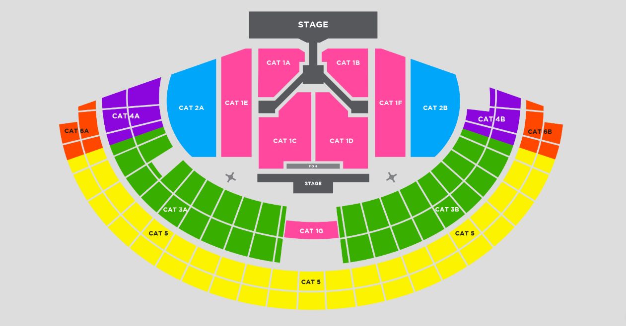 Gambaran seat plan SMTOWN LIVE 2023 yang akan diadakan di stadion Gelora Bung Karno, Jakara pada 23 September 2023 mendatang.