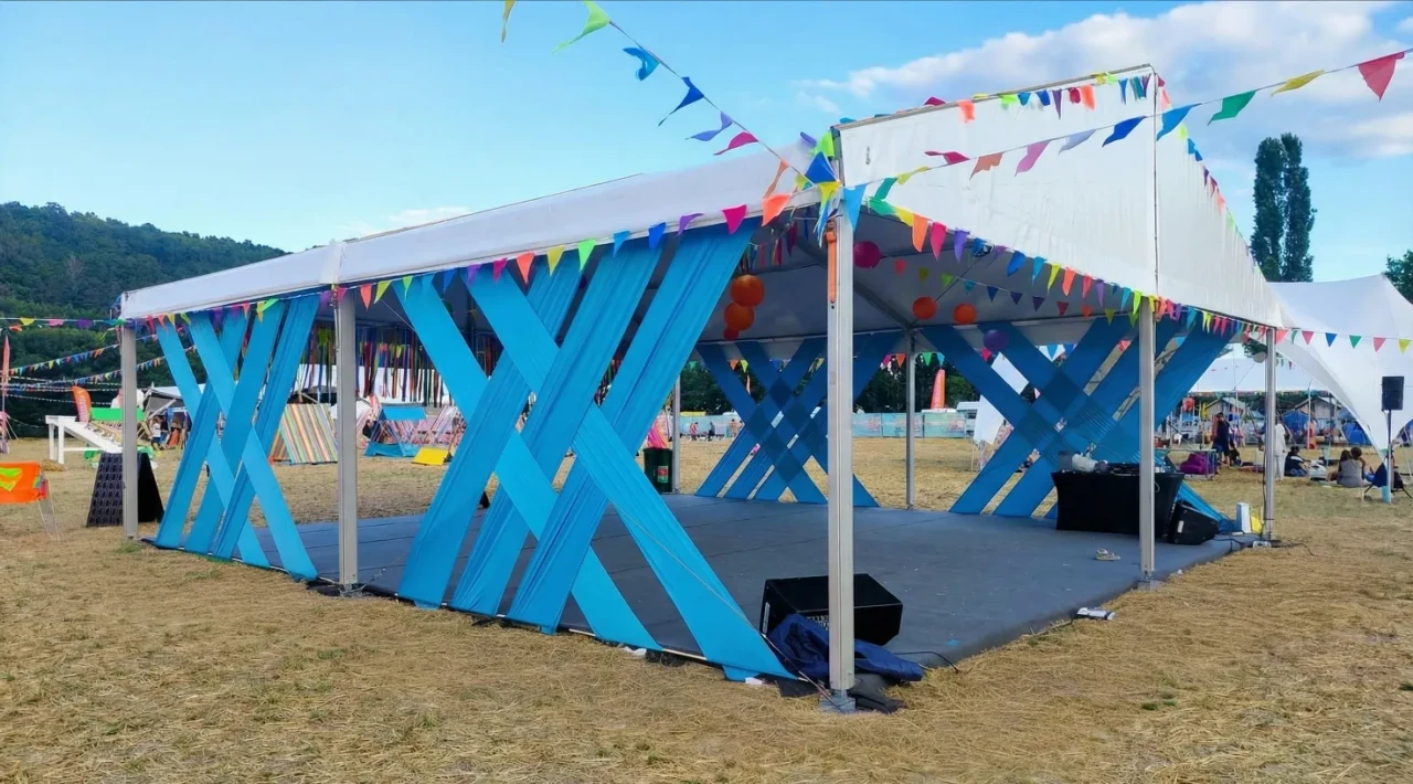 Шатер двухскатный 10х10 метров