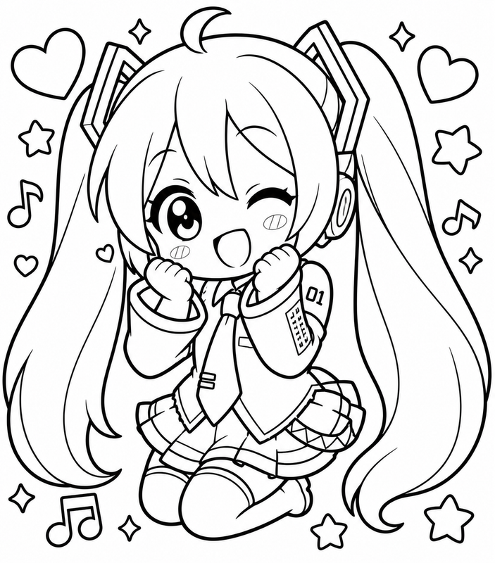very cute hatsune miku coloring (4)