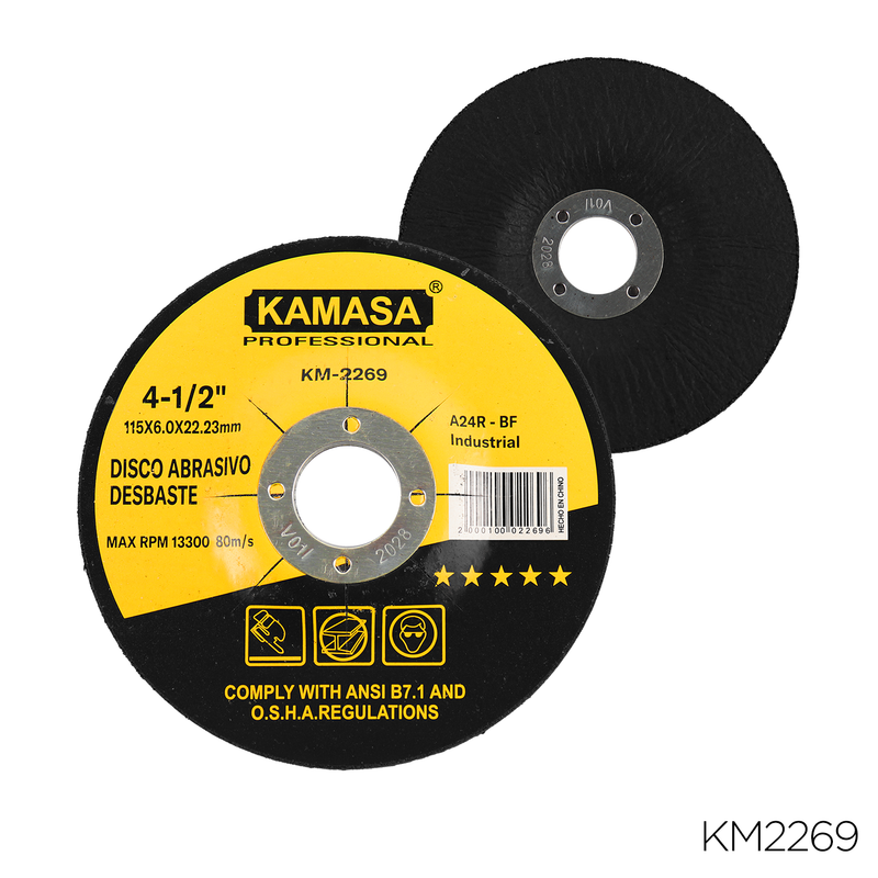 DISCO PARA AMOLADORA 115X6X22.23/4.5"